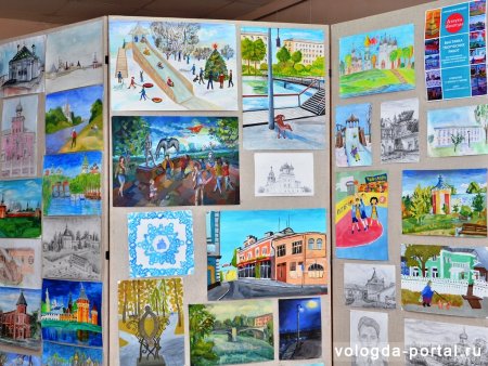 Детский рисунок город Вологда