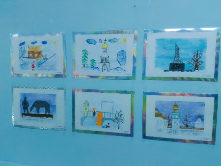 Зимняя Вологда детский рисунок