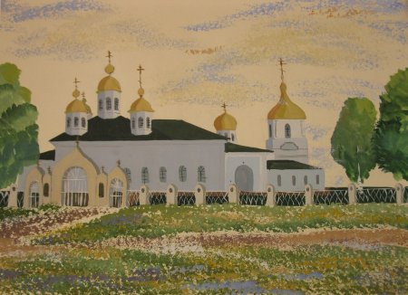 Воскресенский Череповецкий монастырь рисунок