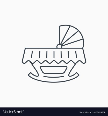 Раскраска малыш в колыбельке