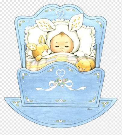 Младенец в люльке иллюстрация