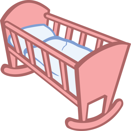 Ребенок в кроватке рисунок