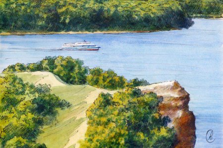 Жигулевские горы Самарская область рисунки детей