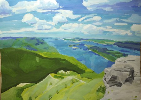 Самарская лука иллюстрация