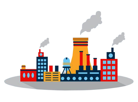 Промышленное предприятие иллюстрация