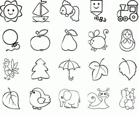 Маленькие раскраски для детей