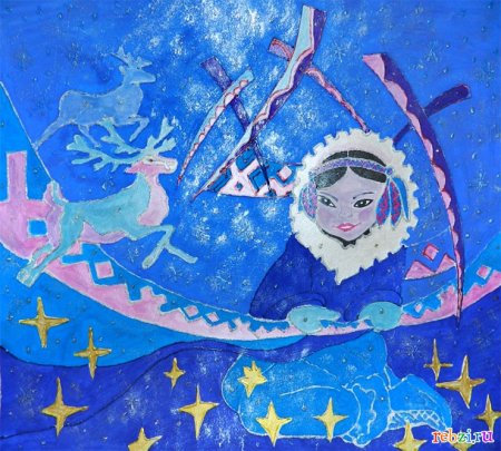 Рисунки народов севера Ханты и манси