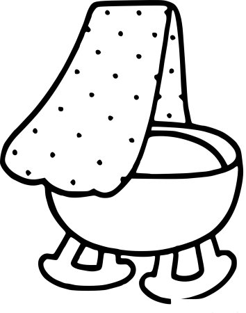 Раскраска колыбелька