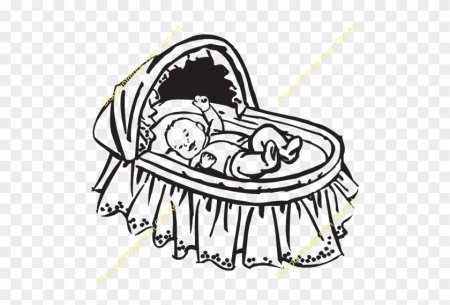 Колыбель раскраска для детей