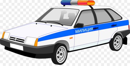 Полицейская машина рисунок