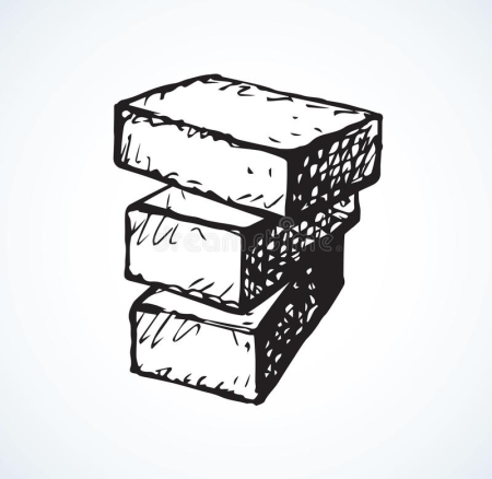 Векторное изображение кирпичной кладки