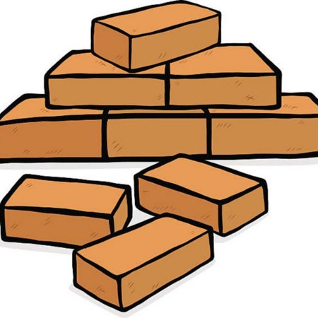 Кирпичная кладка мультяшная