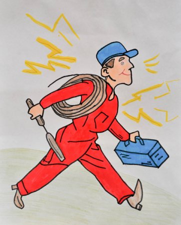 Рисование профессии пап