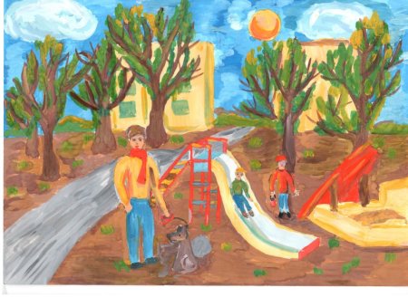 Весна в городе рисунки детей