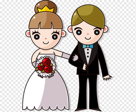 Жених и невеста Рисованные