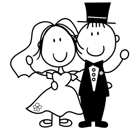 Мультяшные молодожены