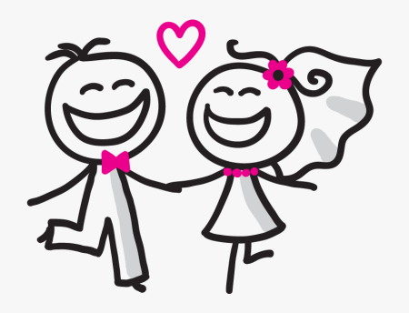 Человечки жених и невеста