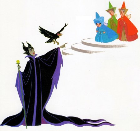 Спящая красавица Малефисента раскраска