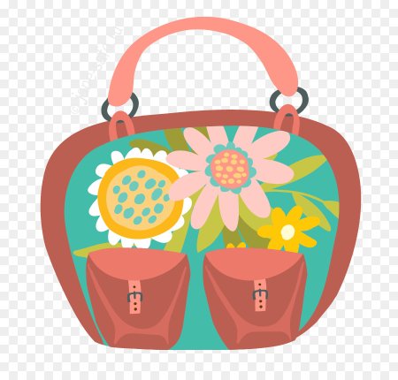 Сумка детская на прозрачном фоне