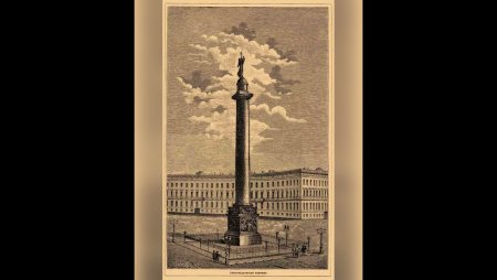 Александровская колонна в Санкт-Петербурге ангел эскиз