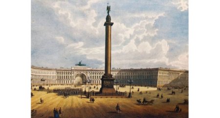 Александровская колонна схема