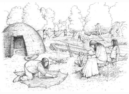 Первобытное общество иллюстрации