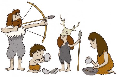 Первобытное общество зарисовки