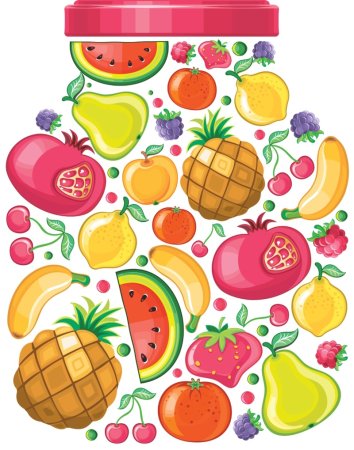 Стакан сока мультяшный