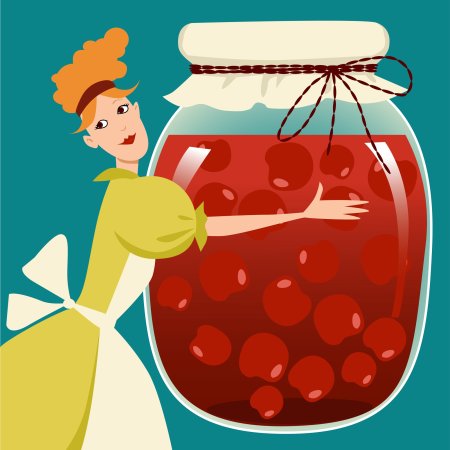 Фрукты в баночках рисование