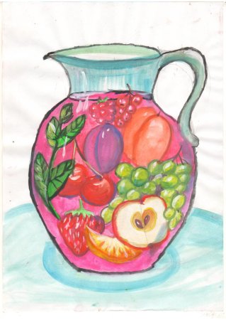 Банка варенья раскраска