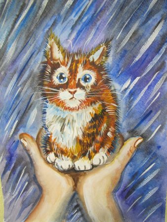 Рисование животных гуашью