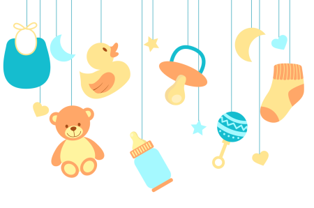 Товары для детей новорожденных вектор