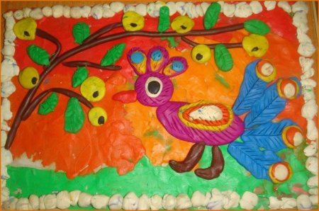 Рисование пластилином для детей