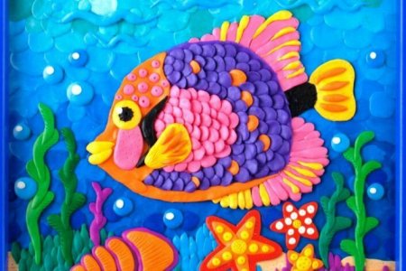 Пластилинография морская рыбка