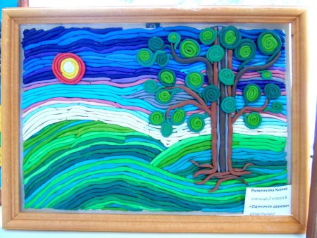Пластилинография волшебное дерево