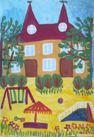 Рисование мой любимый детский сад