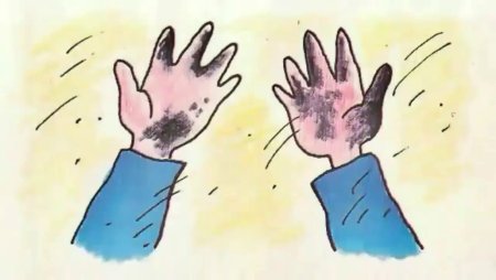 Грязные руки рисунок