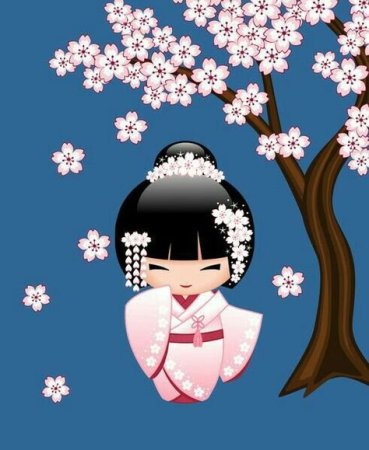 Кимоно раскраска