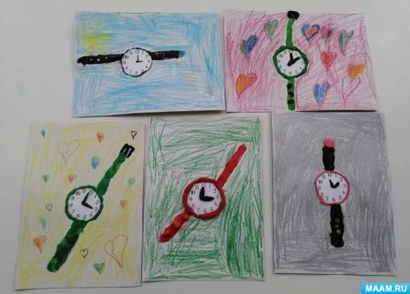 Рисование часов в подготовительной группе