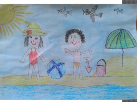 Рисование лето в старшей группе