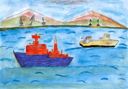 Рисование на тему природа Камчатки