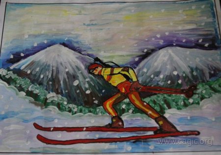 Рисунок Сахалин мой край родной