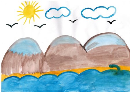 Раскраска закат