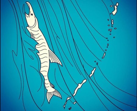 Маяк цветными карандашами