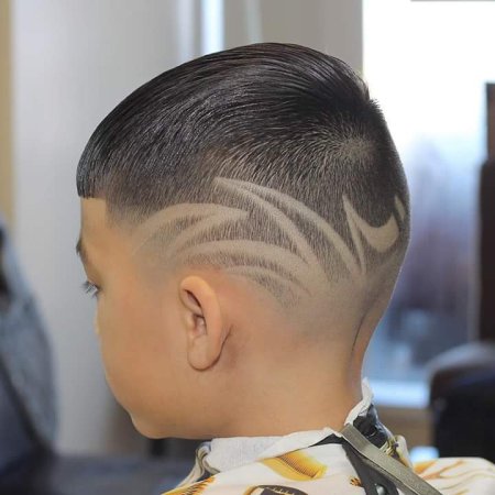 Детские стрижки с узорами