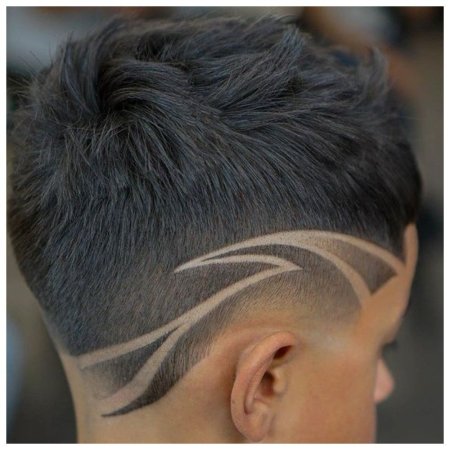 Детские стрижки с узорами