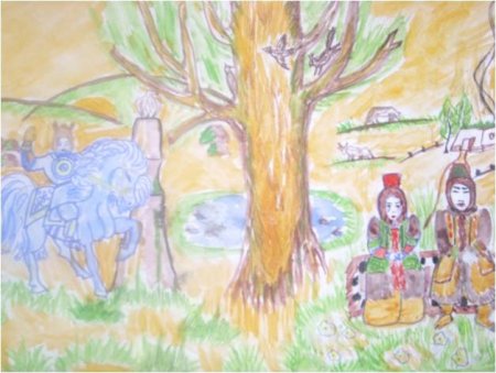 Якутия праздник Ысыах рисунки