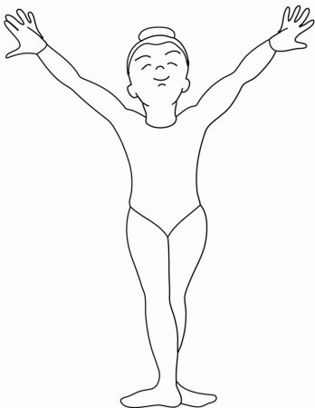Спортивная гимнастика раскраска