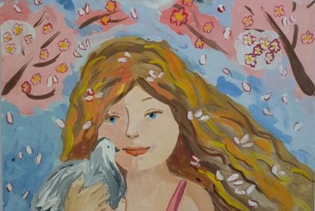 Рисунок ребенка на конкурс Золотая кисть
