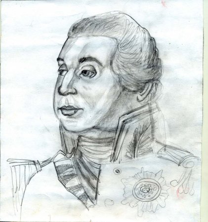 Кутузов, Михаил Илларионович портрет карандашом